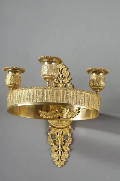 Clearance Pamono Restauration Period Ormolu Wall Sconces, 1840s, Set of 2