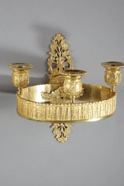 Clearance Pamono Restauration Period Ormolu Wall Sconces, 1840s, Set of 2