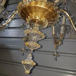 Clearance Pamono Rezzonico Chandelier with Eight Arms in Murano