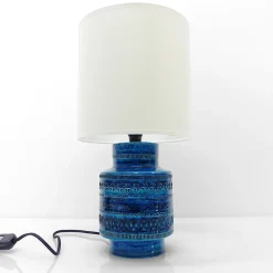 Discount Pamono Rimini Blue Lamp by Aldo Londi for Bitossi, Italy, 1960s