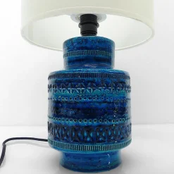 Discount Pamono Rimini Blue Lamp by Aldo Londi for Bitossi, Italy, 1960s