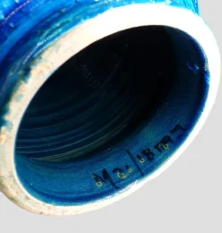 Discount Pamono Rimini Blue Lamp by Aldo Londi for Bitossi, Italy, 1960s