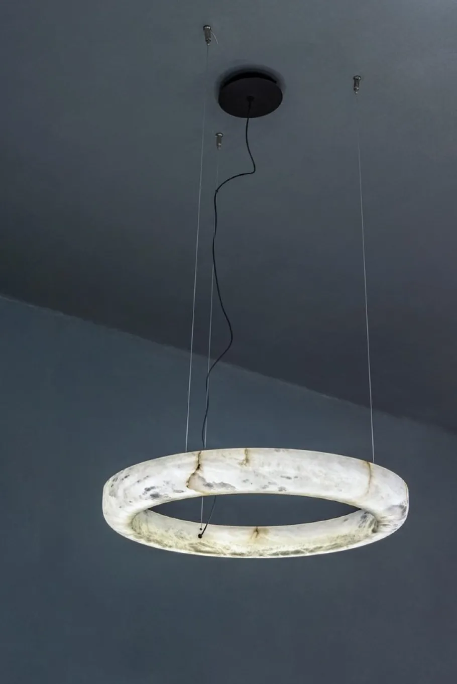 New Pamono Ring 100 Pendant Lamp by United Alabaster