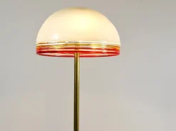 Sale Pamono Roberto Pamio Febo Floor Lamp in Marble, Brass & Murano Glass attributed to Leucos, Italy, 1970s
