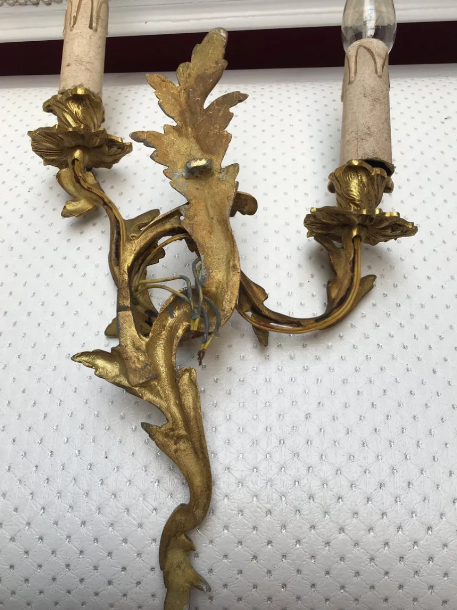 Discount Pamono Rococo Style Wall Sconce, 1960s