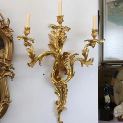 Hot Pamono Rococo Style Wall Sconces, Set of 2