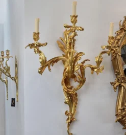 Hot Pamono Rococo Style Wall Sconces, Set of 2