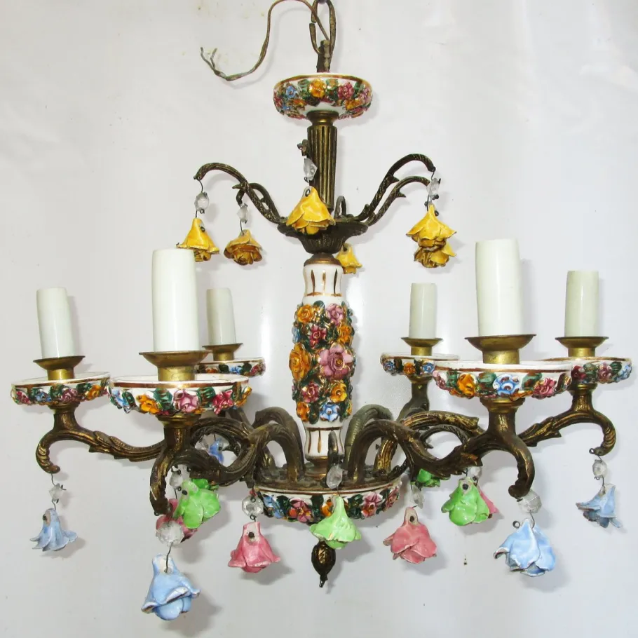 Sale Pamono Romantic Chandelier from Manises