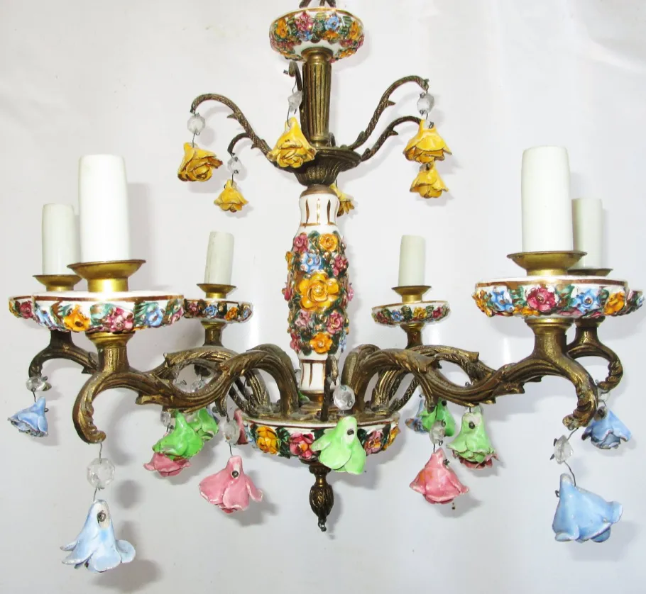 Sale Pamono Romantic Chandelier from Manises