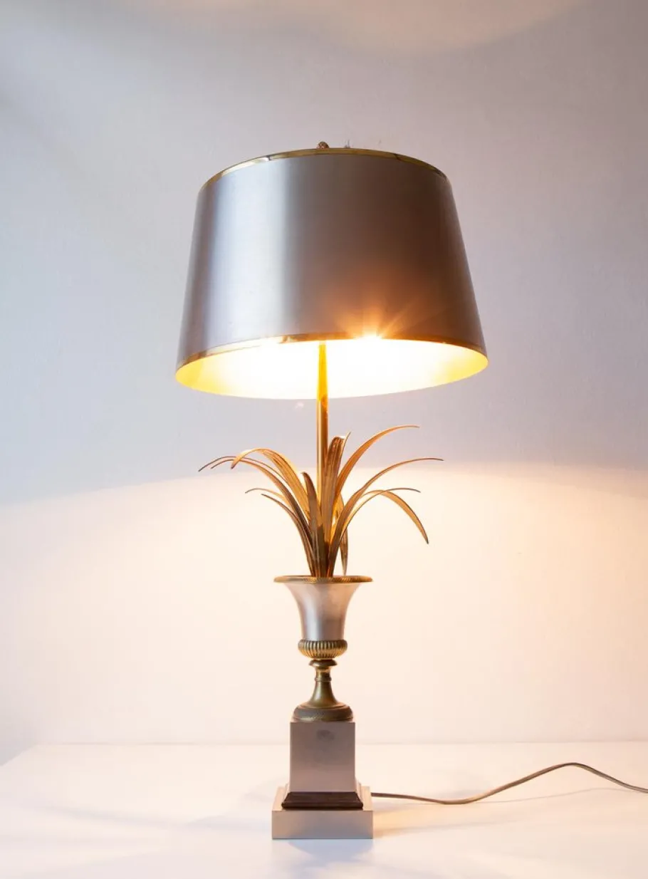 Discount Pamono Roseaux Table Lamp from Maison Charles, 1970s