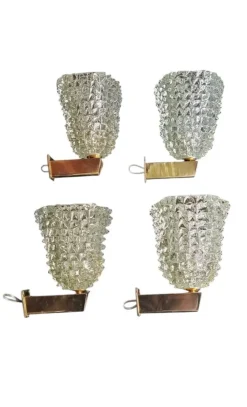 Discount Pamono Rostrato Murano Applique in the style of Barovier & Toso, 1950s