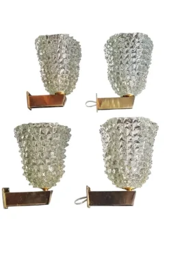 Discount Pamono Rostrato Murano Applique in the style of Barovier & Toso, 1950s