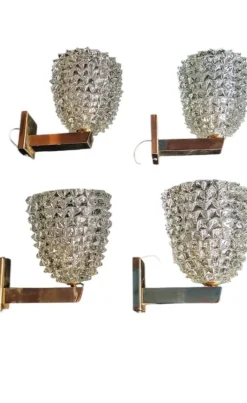 New Pamono Rostrato Murano Sconce in the style of Barovier & Toso, 1950s