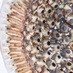 Hot Pamono Round Ceramic Wall Light in the style of Axella, Denmark, 1970s