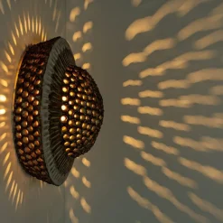 Hot Pamono Round Ceramic Wall Light in the style of Axella, Denmark, 1970s