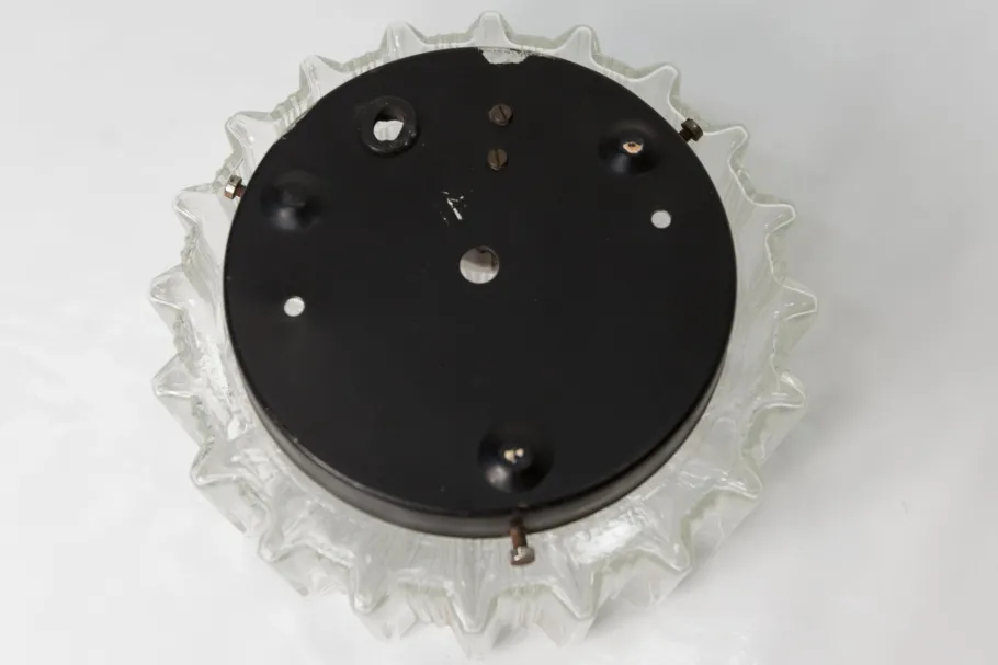 Clearance Pamono Round Glass Ceiling Light, 1960s