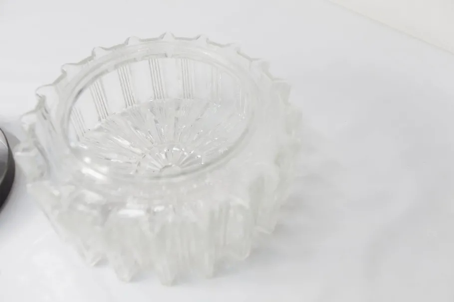 Clearance Pamono Round Glass Ceiling Light, 1960s