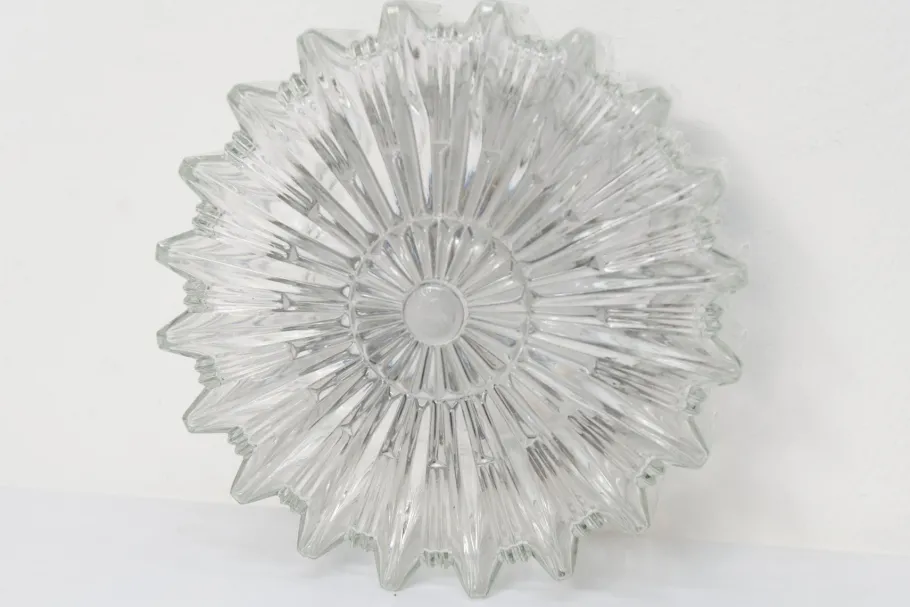 Clearance Pamono Round Glass Ceiling Light, 1960s