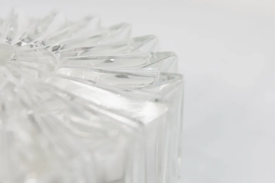 Clearance Pamono Round Glass Ceiling Light, 1960s