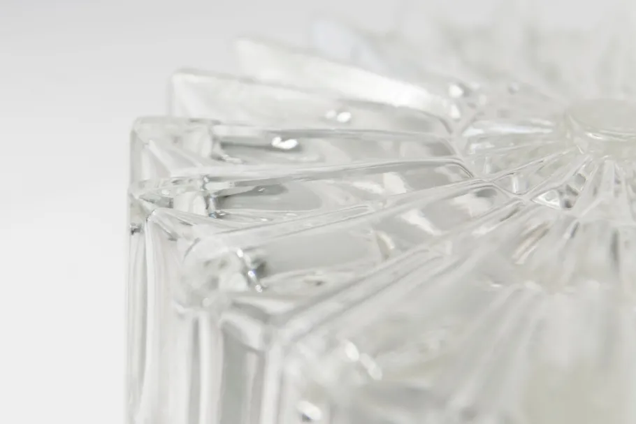 Clearance Pamono Round Glass Ceiling Light, 1960s