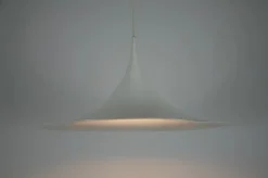 New Pamono Round White Pendant Lamp from Fog & Mørup, 1970s