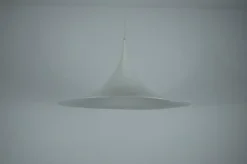 New Pamono Round White Pendant Lamp from Fog & Mørup, 1970s