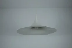 New Pamono Round White Pendant Lamp from Fog & Mørup, 1970s