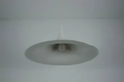 New Pamono Round White Pendant Lamp from Fog & Mørup, 1970s