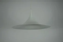 New Pamono Round White Pendant Lamp from Fog & Mørup, 1970s