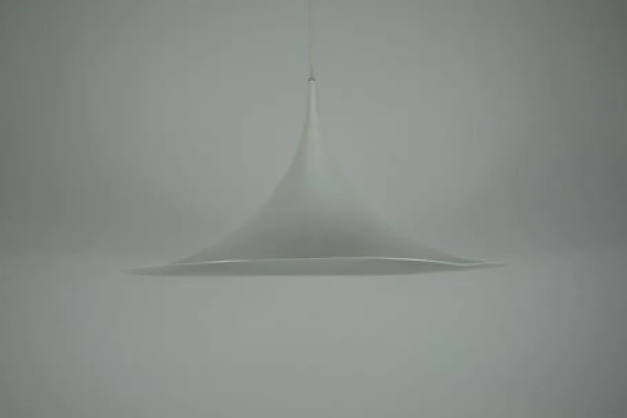 New Pamono Round White Pendant Lamp from Fog & Mørup, 1970s