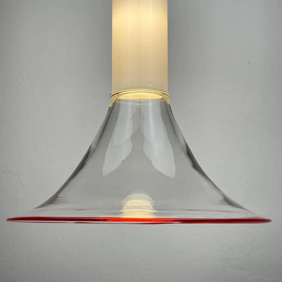 Sale Pamono Samanta Pendant Lamp in Murano Glass attributed to Roberto Pamio for Leucos, Italy, 1970s