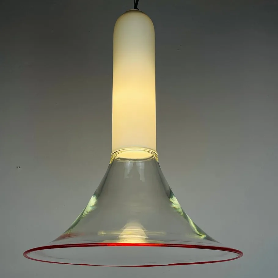 Sale Pamono Samanta Pendant Lamp in Murano Glass attributed to Roberto Pamio for Leucos, Italy, 1970s