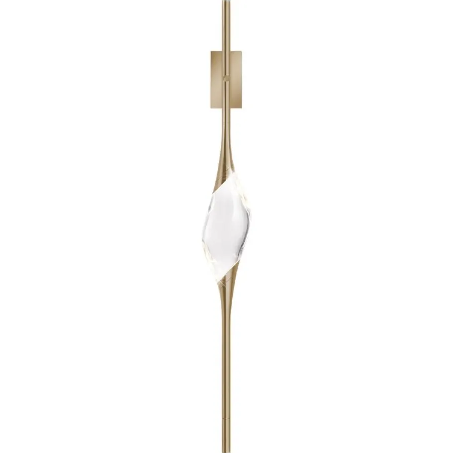 Clearance Pamono Satin Brass 12 Wall Sconce by Il Pezzo Mancante