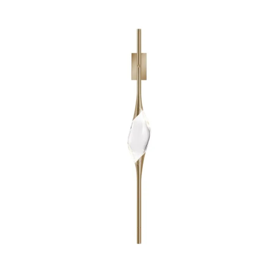Clearance Pamono Satin Brass 12 Wall Sconce by Il Pezzo Mancante