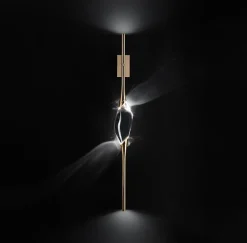 Clearance Pamono Satin Brass 12 Wall Sconce by Il Pezzo Mancante