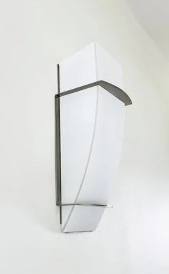 Discount Pamono Satin Glass and Metal Wall Light by Léonardo Marelli for Estiluz