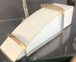 Discount Pamono Satin Glass and Metal Wall Light by Léonardo Marelli for Estiluz