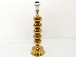 Hot Pamono Scandinavian Ball Lamp Base in Gilded Brass from Enco, 1960s