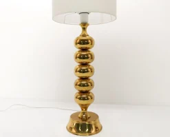 Hot Pamono Scandinavian Ball Lamp Base in Gilded Brass from Enco, 1960s