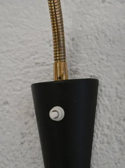 Clearance Pamono Scandinavian Black Sconces, 1950s-1960s, Set of 2