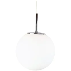 Discount Pamono Scandinavian Ceiling Lamp in Frosted Glass