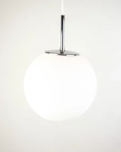 Discount Pamono Scandinavian Ceiling Lamp in Frosted Glass