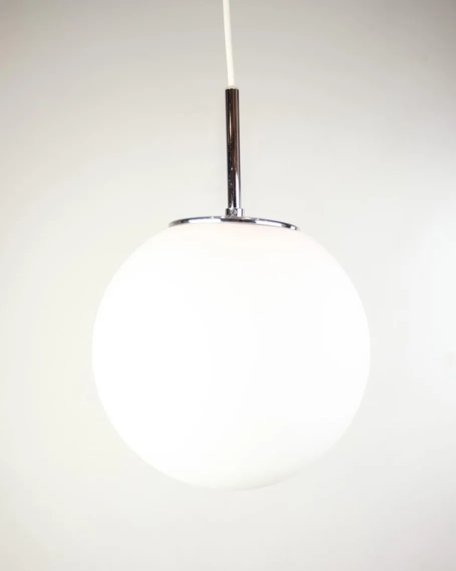 Discount Pamono Scandinavian Ceiling Lamp in Frosted Glass