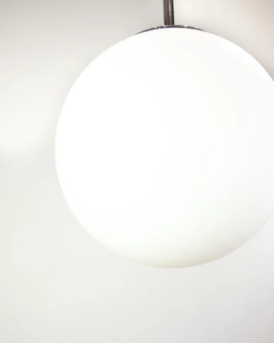 Discount Pamono Scandinavian Ceiling Lamp in Frosted Glass