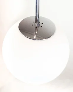 Discount Pamono Scandinavian Ceiling Lamp in Frosted Glass