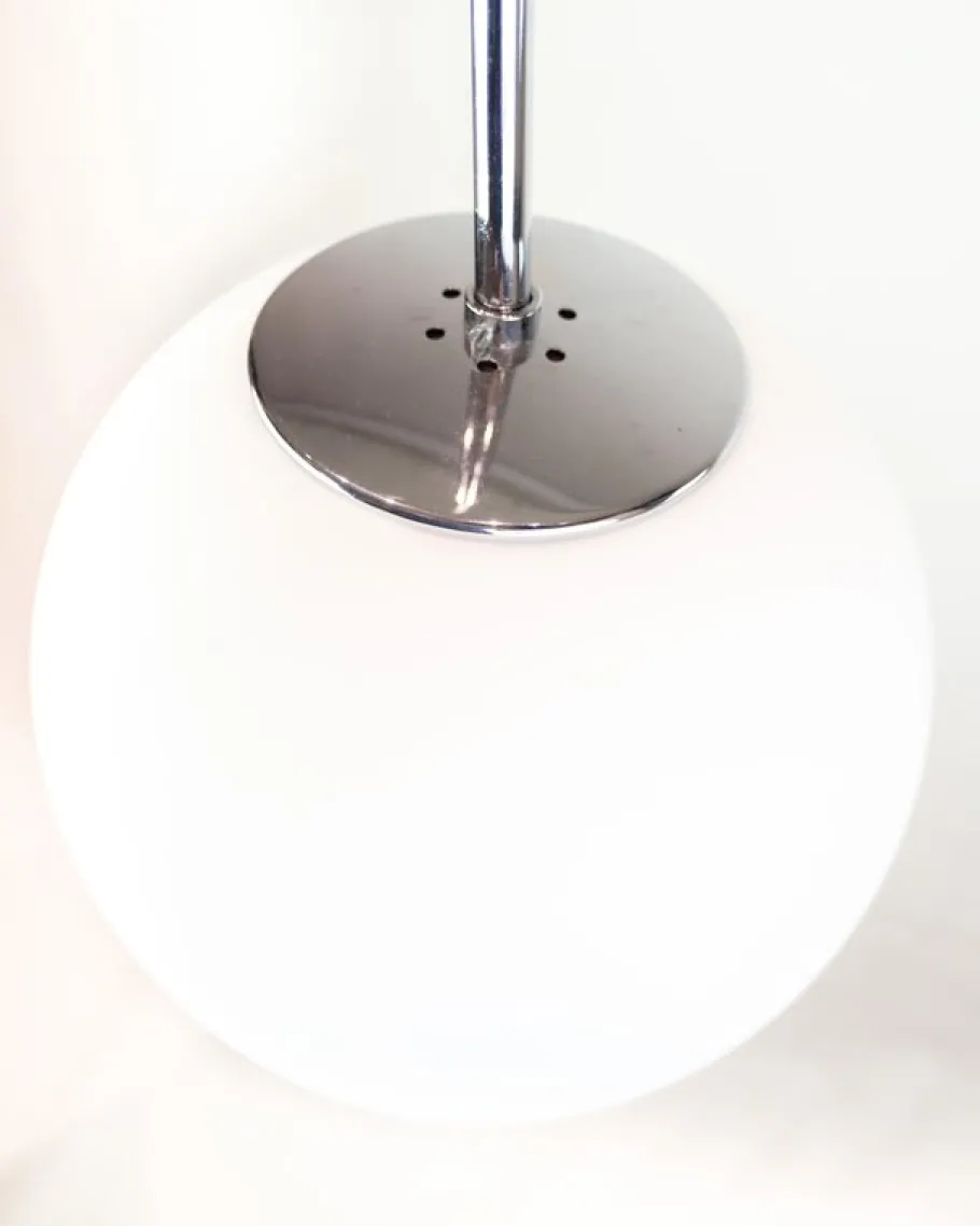 Discount Pamono Scandinavian Ceiling Lamp in Frosted Glass