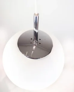 Discount Pamono Scandinavian Ceiling Lamp in Frosted Glass