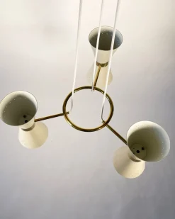 Hot Pamono Scandinavian Chandelier by Alf Svensson for Bergboms, 1950s.