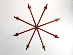 Discount Pamono Scandinavian Chandelier in Teak Teck by Uno & Östen Kristiansson for Luxus, 1960s