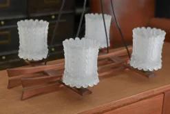 Discount Pamono Scandinavian Crystal Paste Chandelier, 1960s